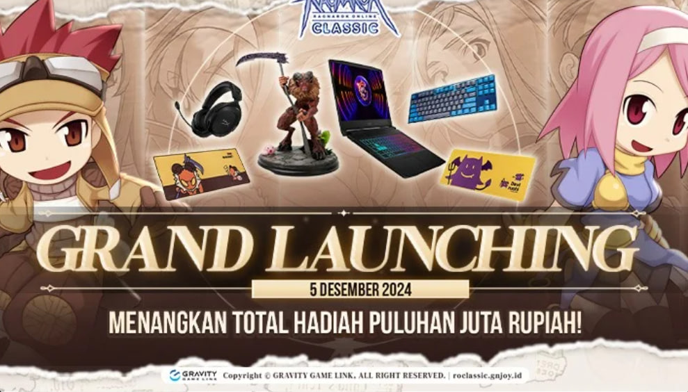 Cara Dapat Total Hadiah Puluhan Juta Rupiah di Grand Launching Ragnarok Classic